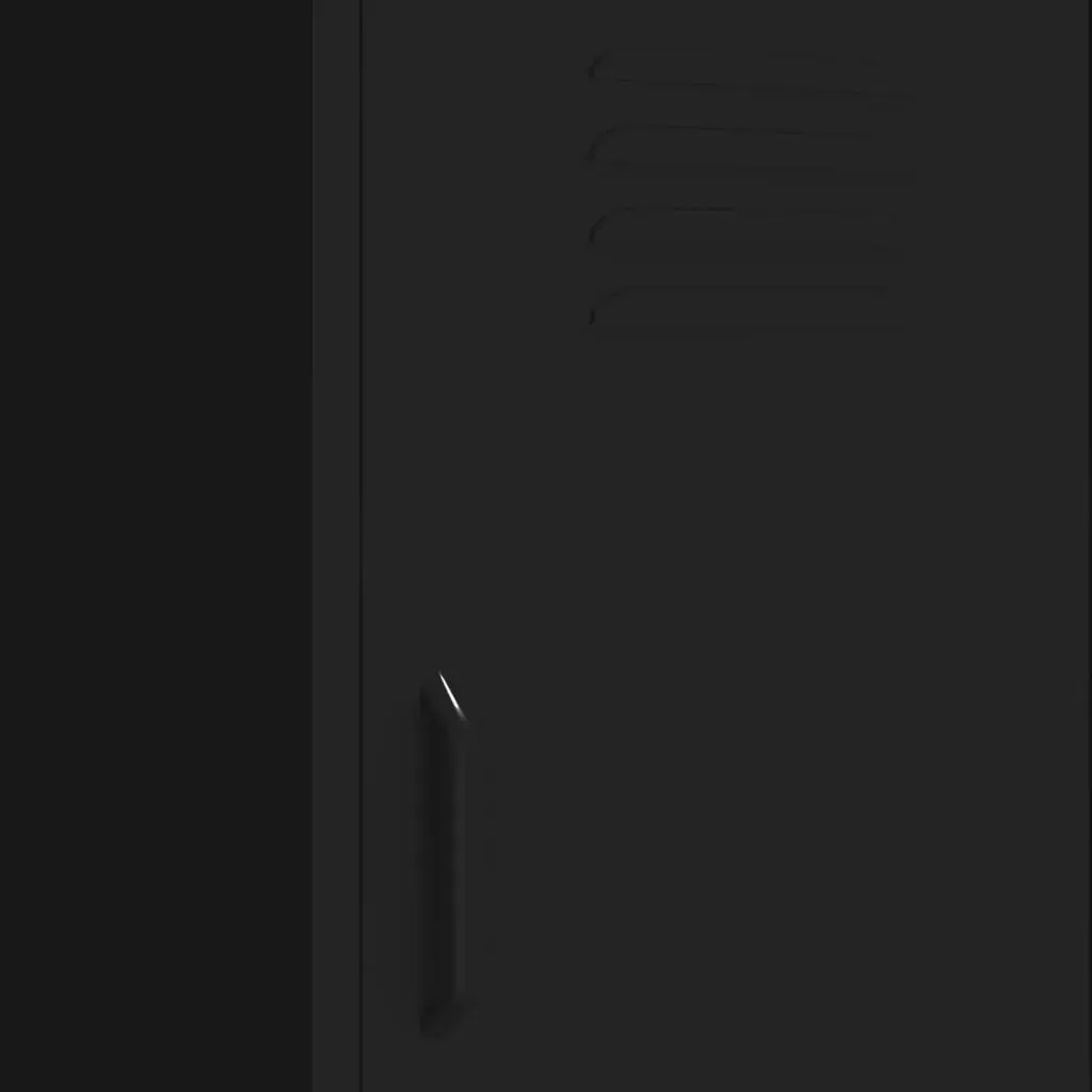 Storage Cabinet Black 42.5x35x101.5 cm Steel Price