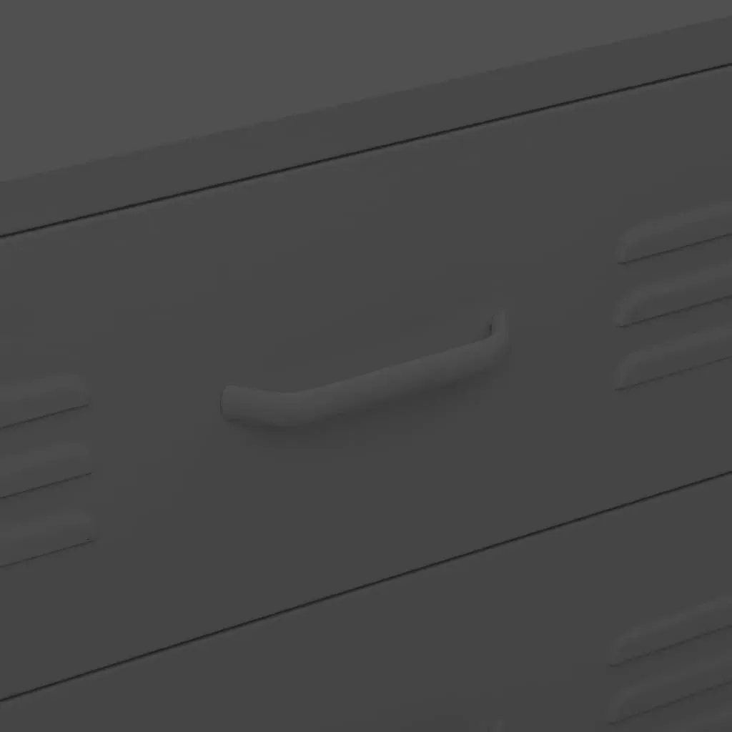 Chest of Drawers Anthracite 80x35x101.5 cm Steel Price
