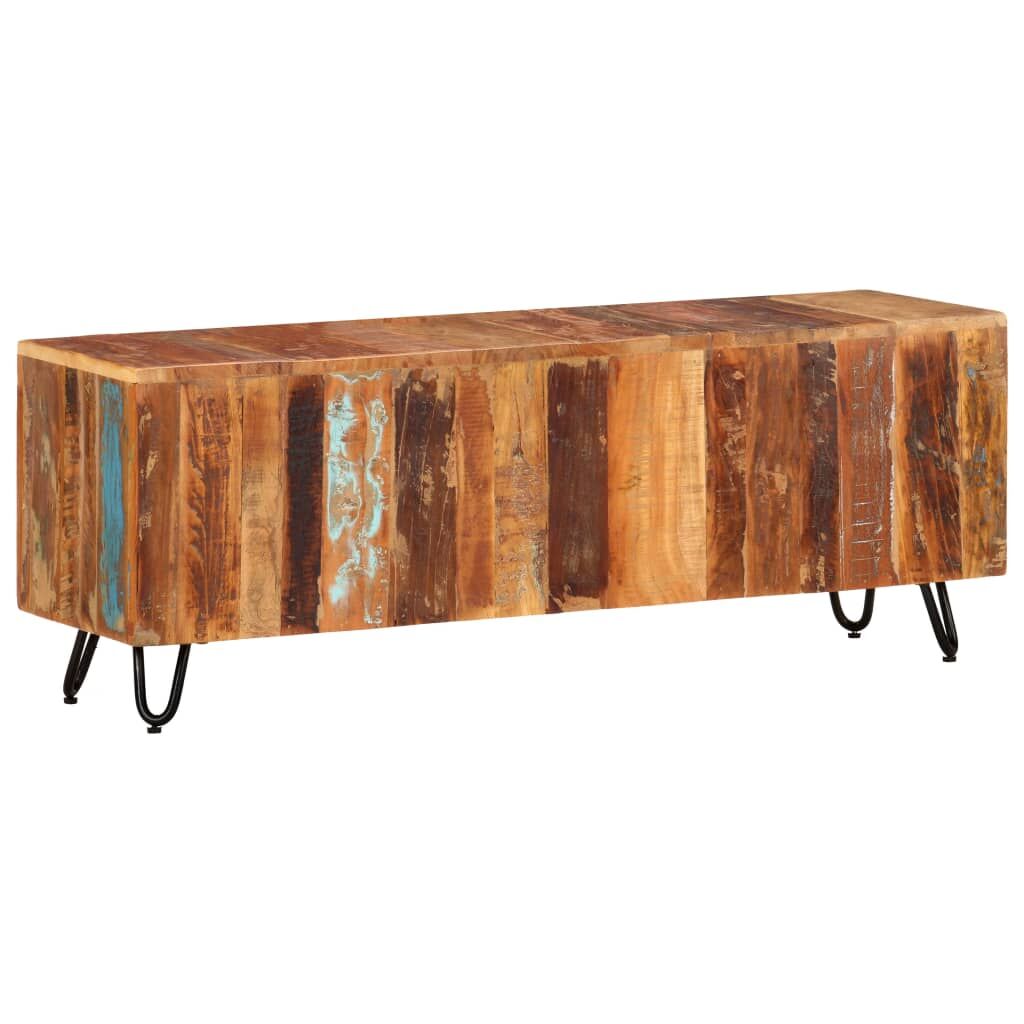 TV Cabinet 110x30x40 cm Solid Wood Reclaimed Price