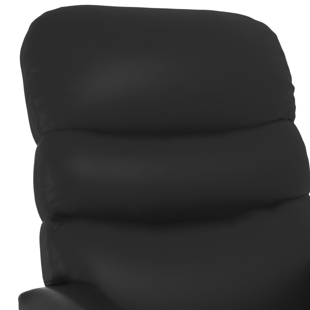 Massage Chair Black Faux Leather Price