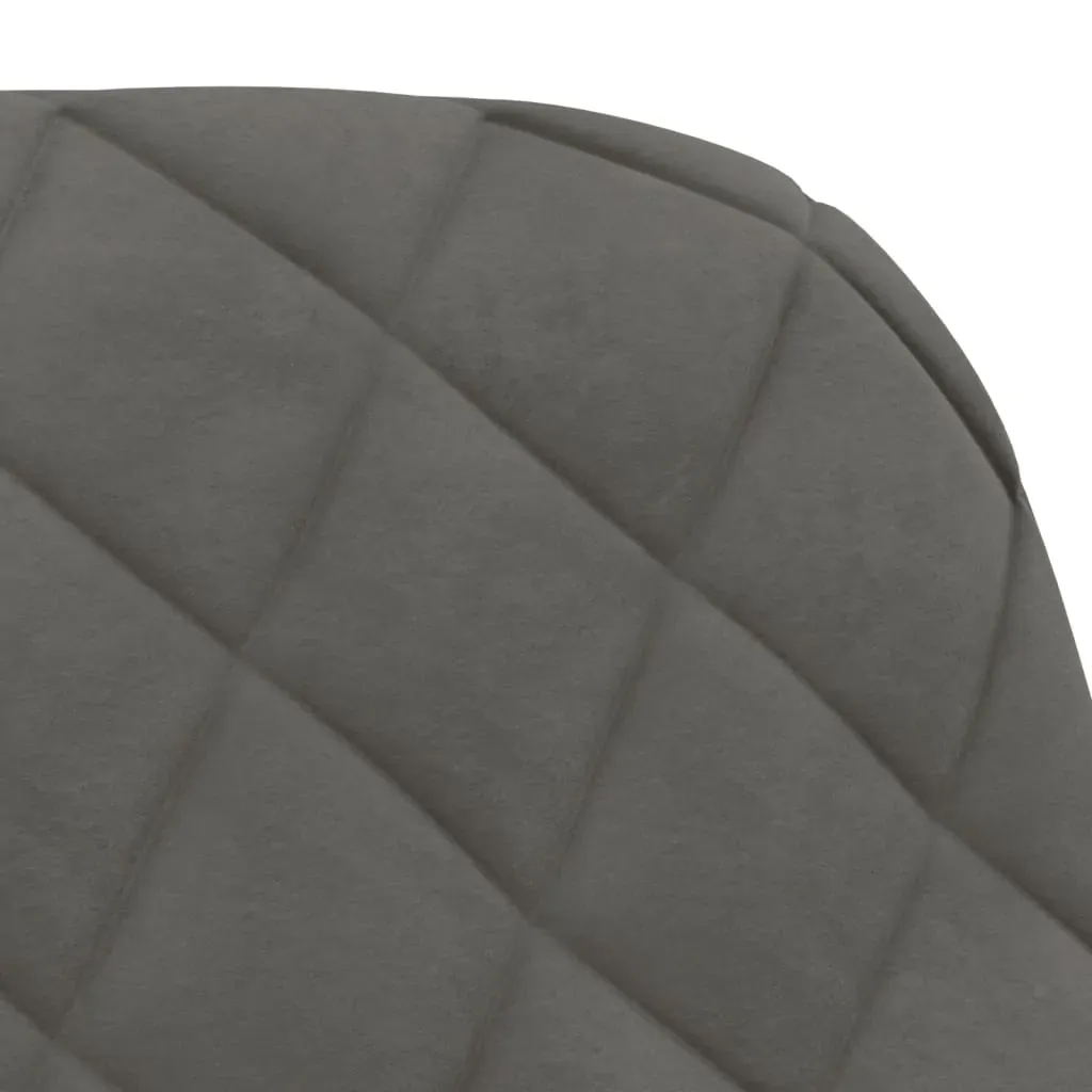 Swivel Dining Chairs 2 pcs Dark Grey Velvet Price