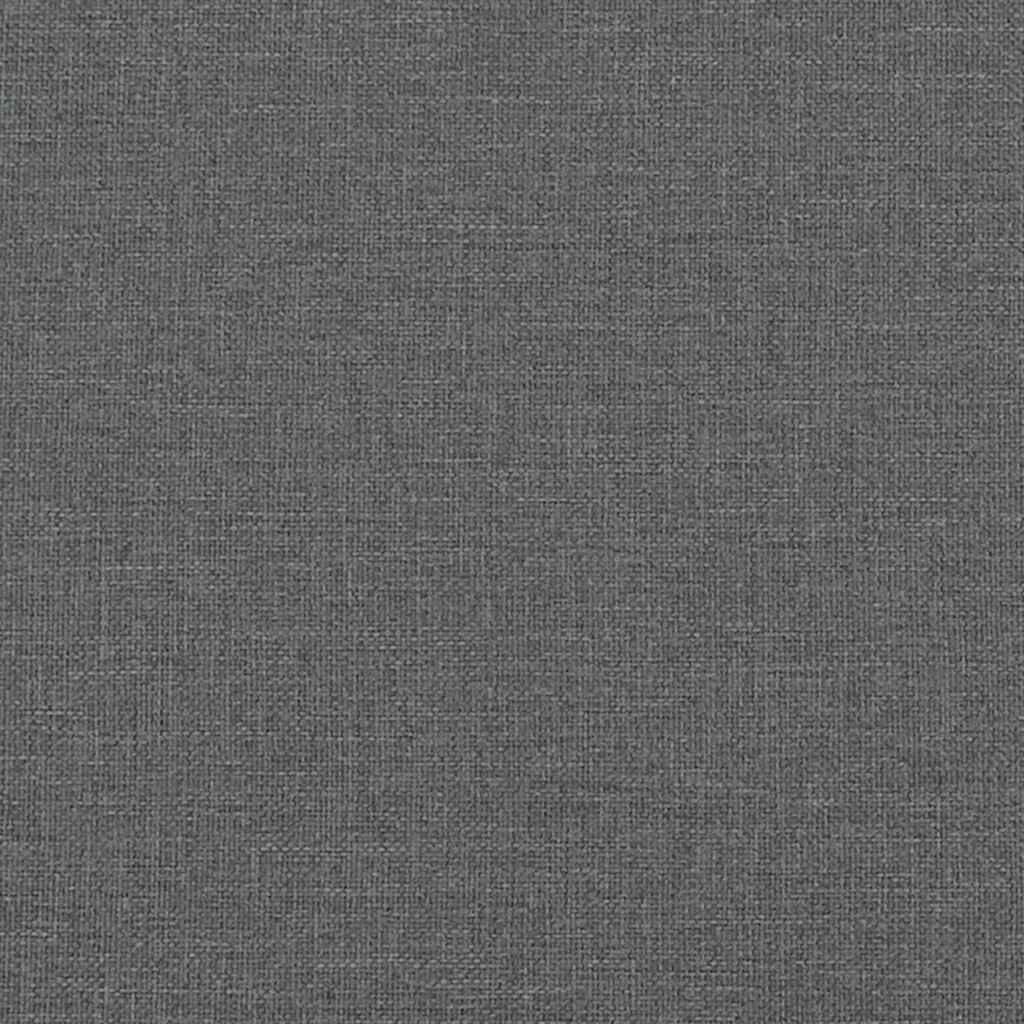 Bed Frame without Mattress Dark Grey 152x203 cm Queen Fabric Price