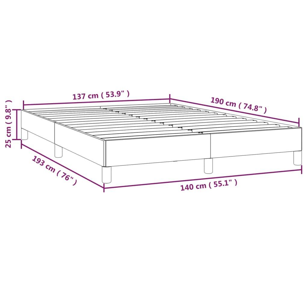 Bed Frame without Mattress Black 137x187 cm Double Velvet Price