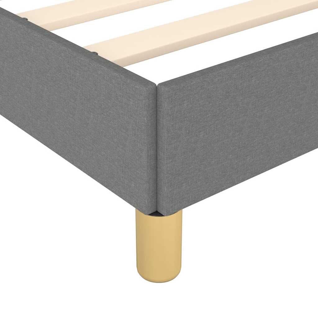 Bed Frame without Mattress Dark Grey Queen Fabric Price