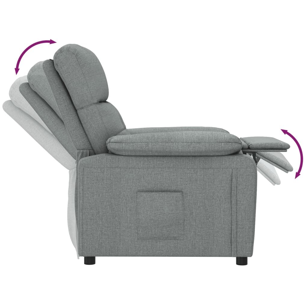 Recliner Chair Dark Grey Fabric Price