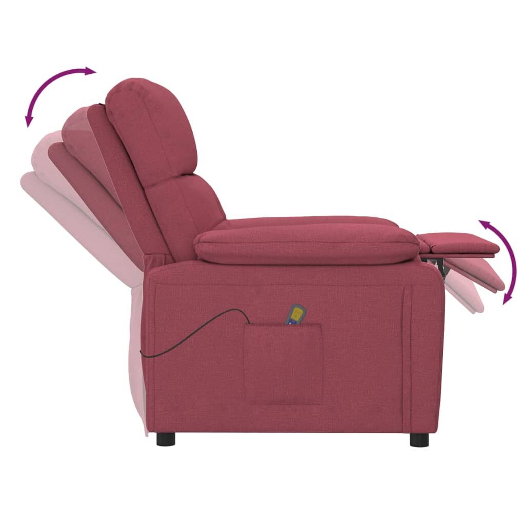Massage Chair Wine Red Fabric Price