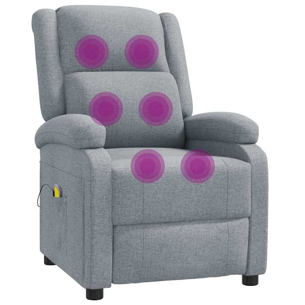 Massage Chair Light Grey Fabric Price