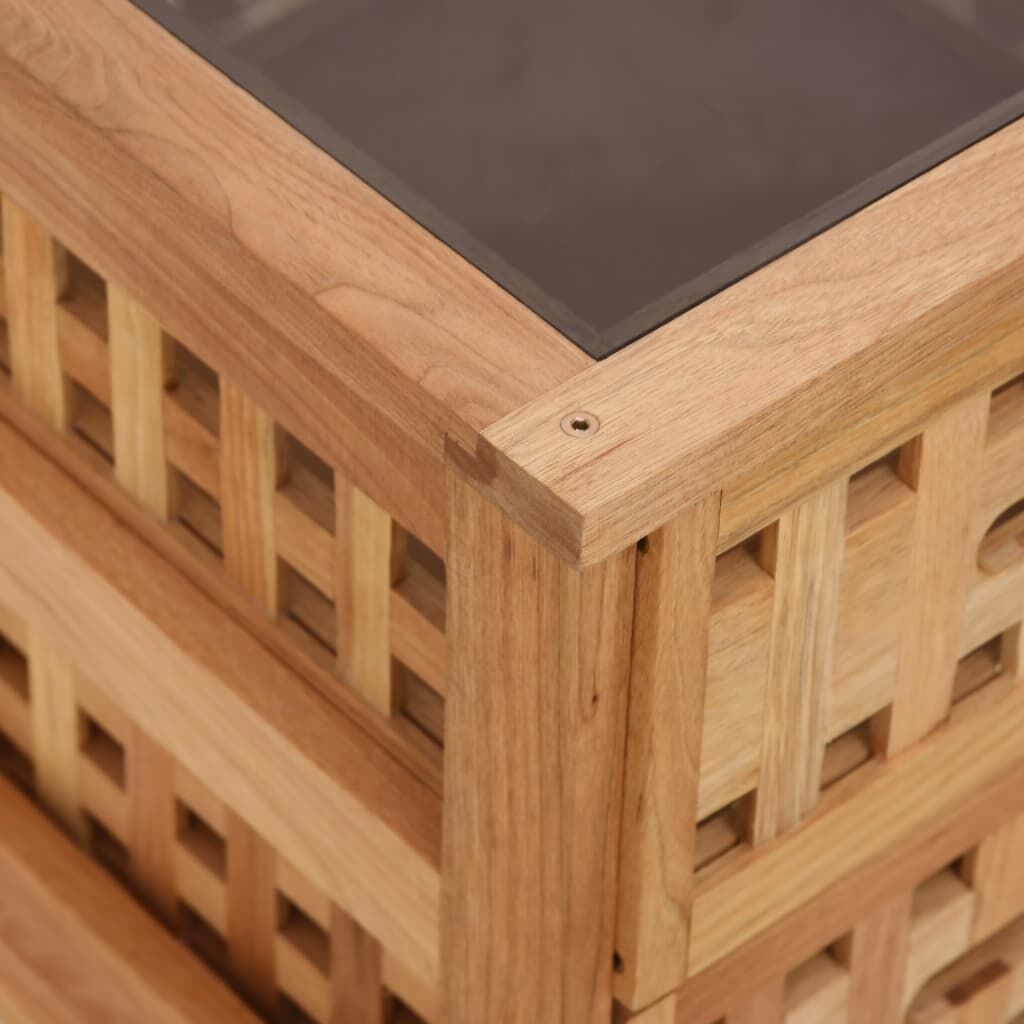Bedside Cabinets 2 pcs 34x34x34 cm Solid Wood Walnut Price
