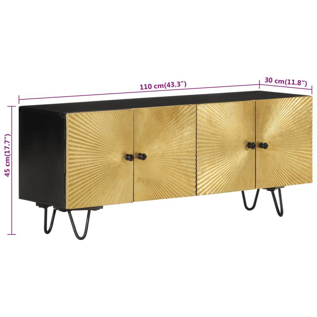 TV Cabinet 110x30x45 cm Solid Wood Mango Price