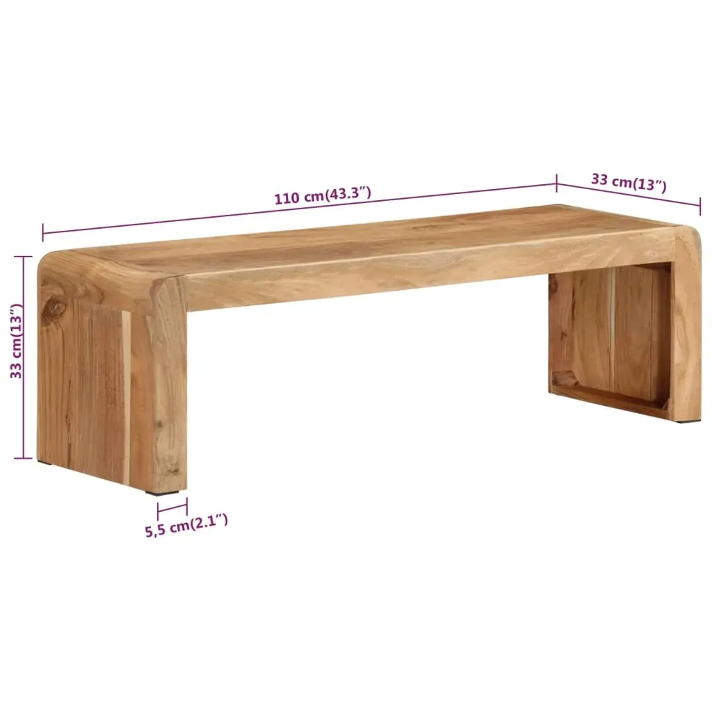 TV Stand 110x33x33 cm Solid Wood Acacia Price