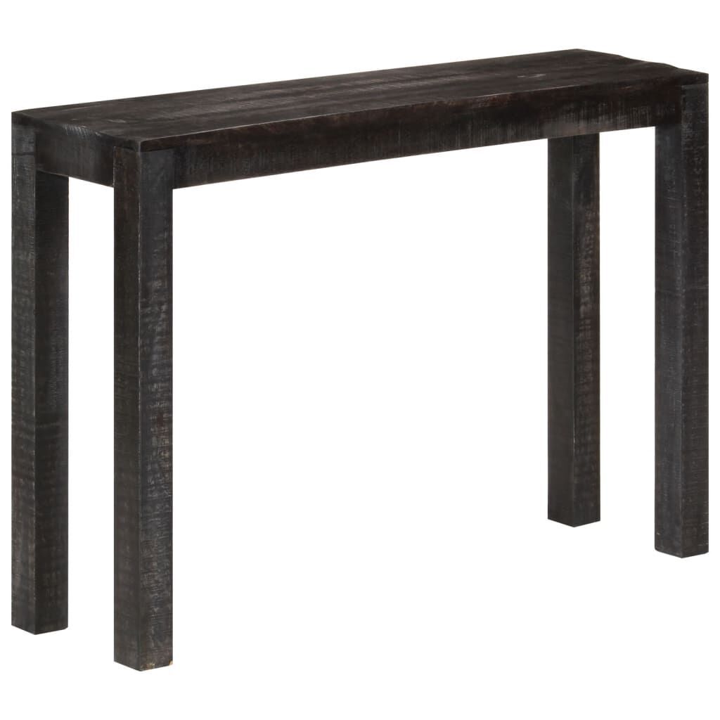 Console Table Black 110x30x76 cm Solid Wood Mango Price