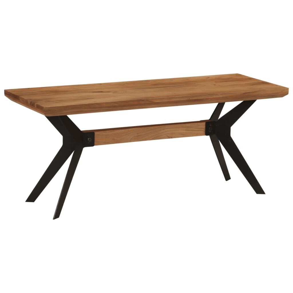 Dining Bench 110x40x46 cm Solid Wood Acacia and Steel Price
