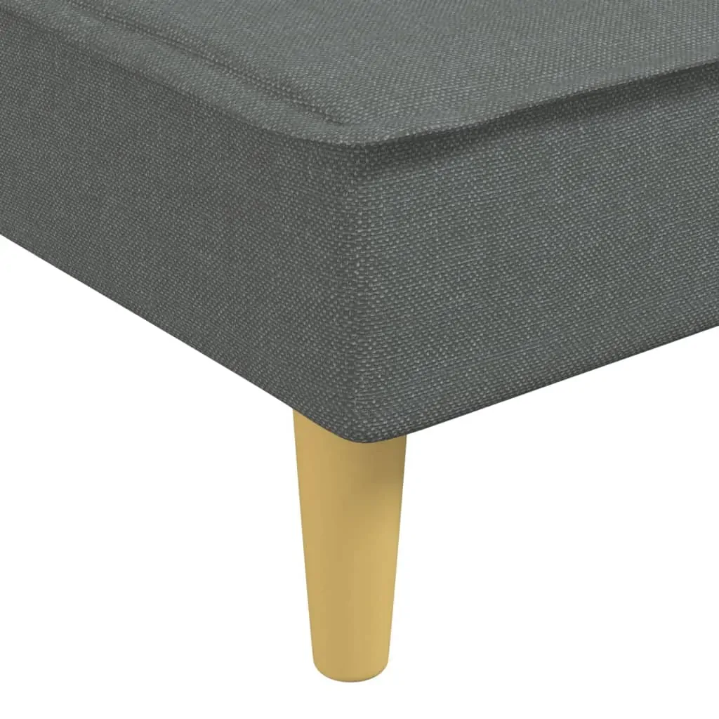 Chaise Longue Dark Grey Fabric Price