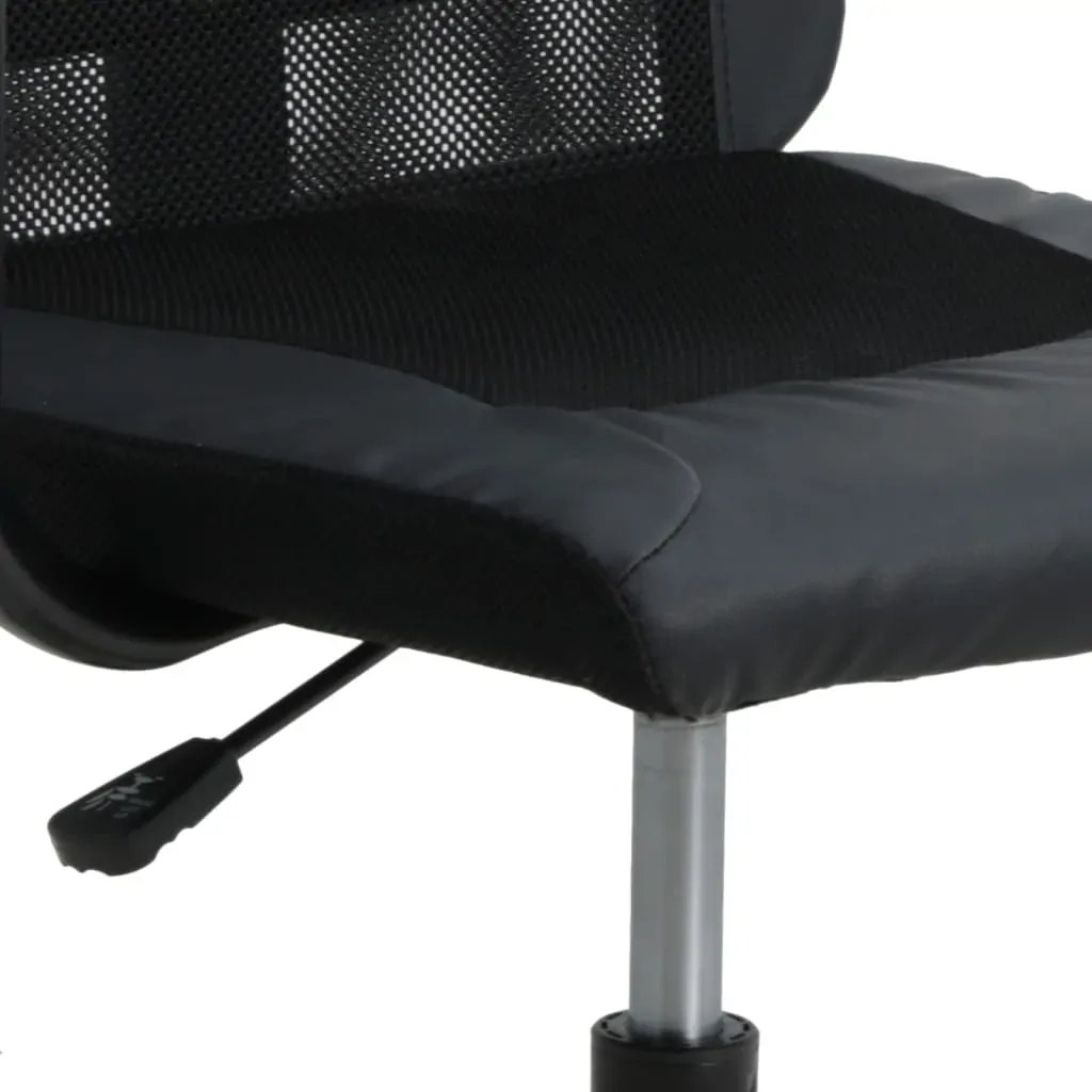 Office Chair Height Adjustable Black Mesh Fabric and Faux Leather Price