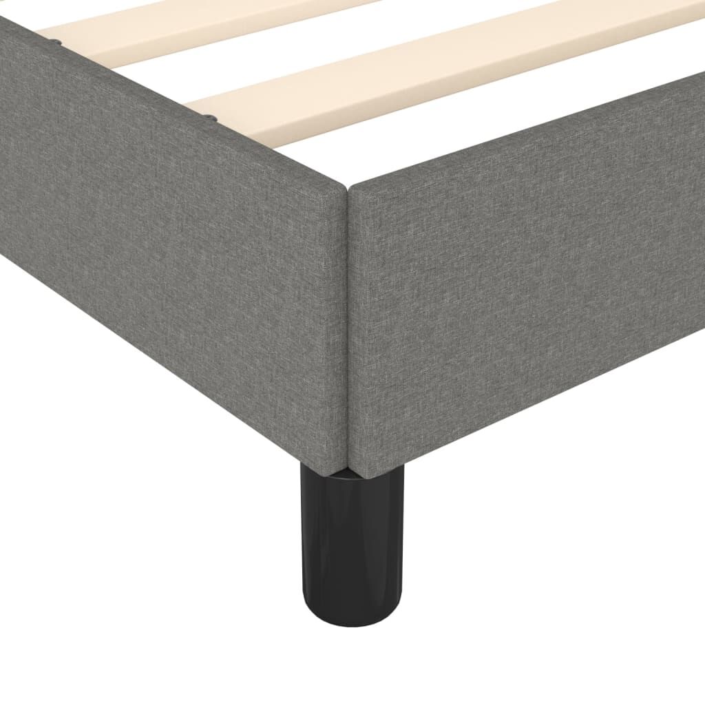 Bed Frame without Mattress Dark Grey King Single Fabric Price