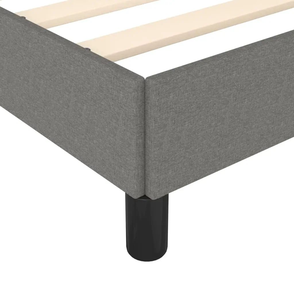 Bed Frame without Mattress Dark Grey King Single Fabric Price