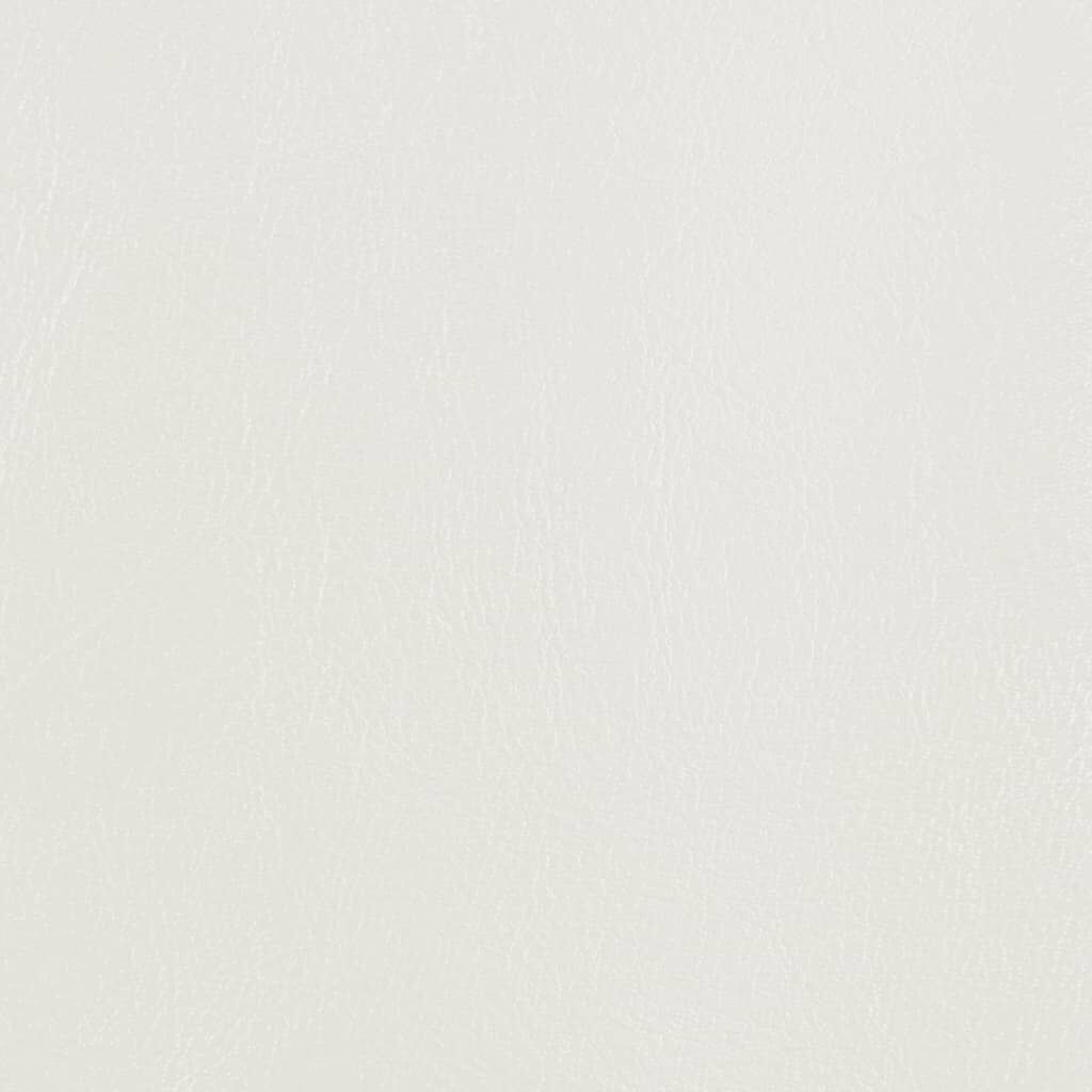 Tub Chair with Footstool White Faux Leather Price