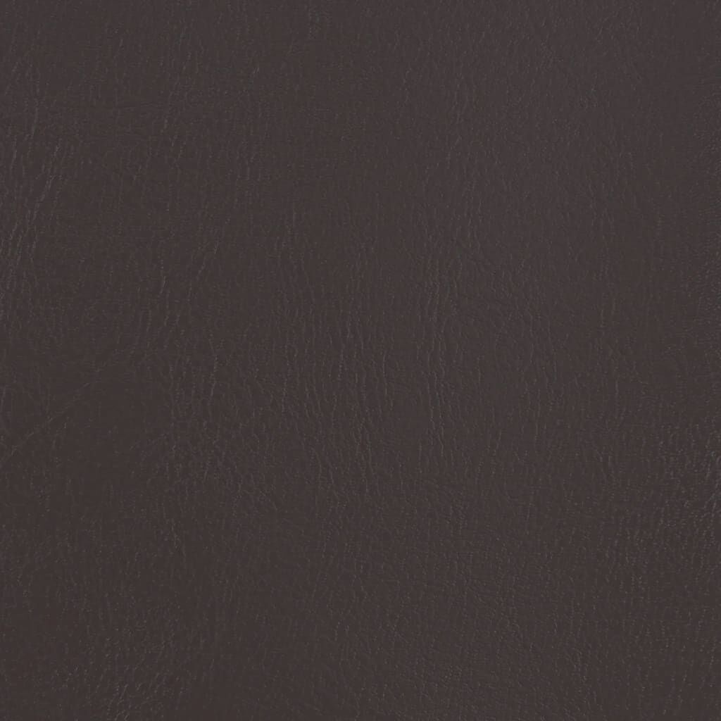Tub Chair with Footstool Brown Faux Leather Price