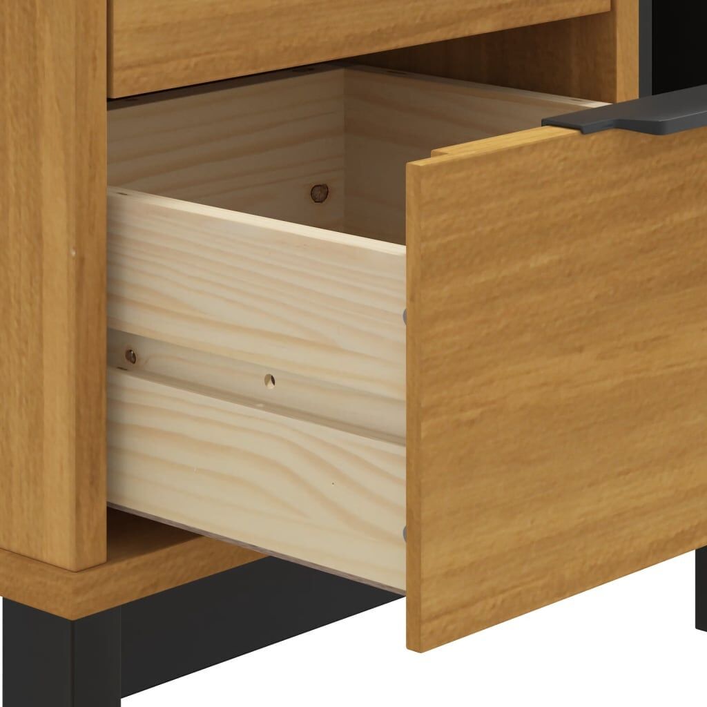 Bedside Cabinet FLAM 49x35x50 cm Solid Wood Pine Price