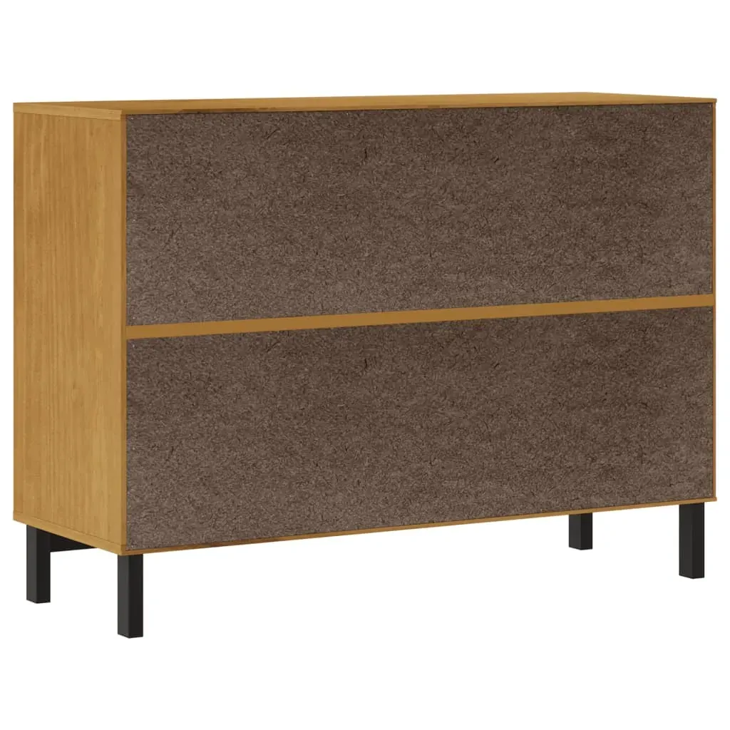 Drawer Cabinet FLAM 110x40x80 cm Solid Wood Pine Price