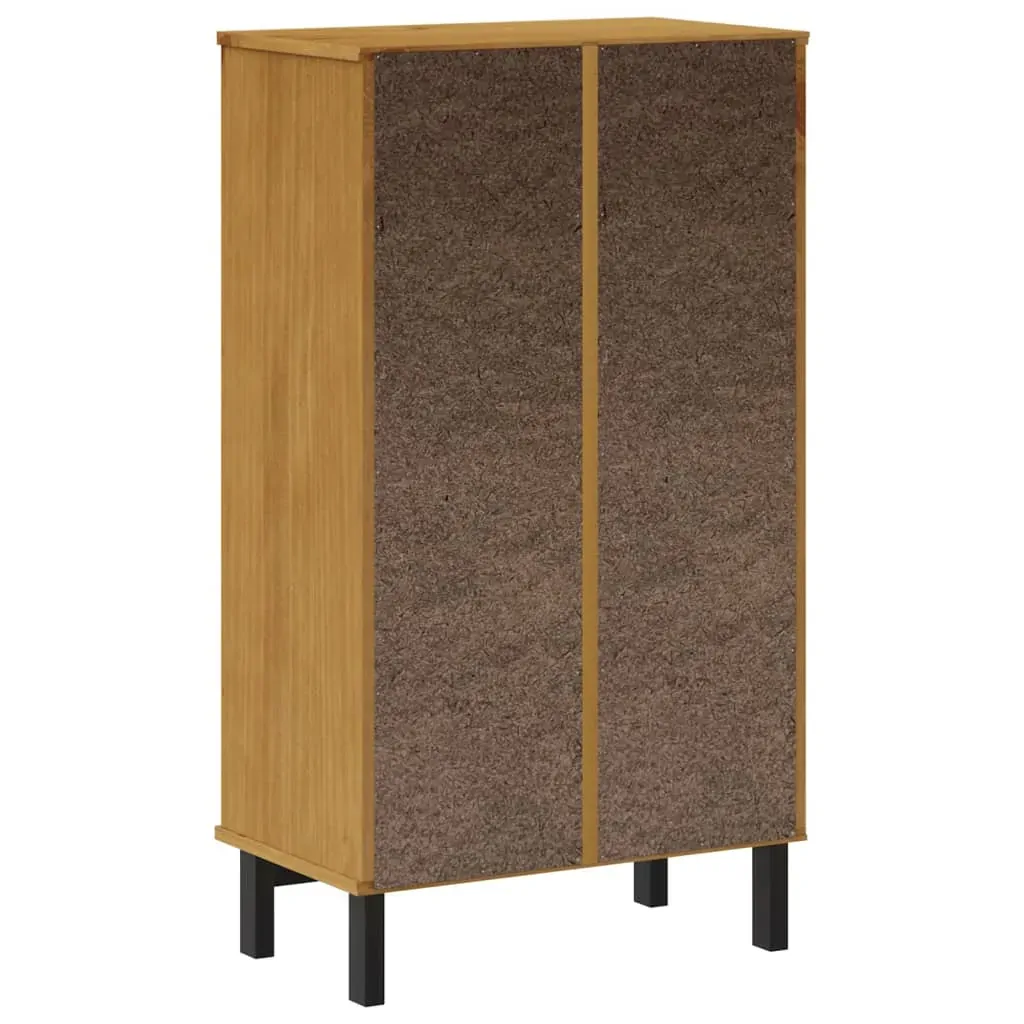 Shoe Cabinet FLAM 59.5x35x107 cm Solid Wood Pine Price