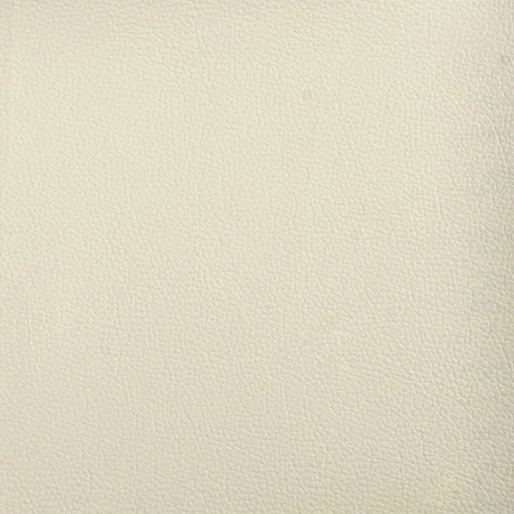 2-Seater Sofa Cream 120 cm Faux Leather Price