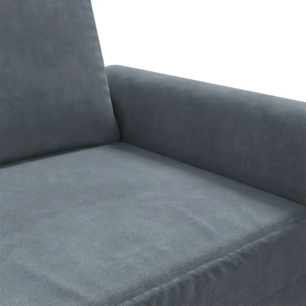 Sofa Chair Dark Grey 60 cm Velvet Price