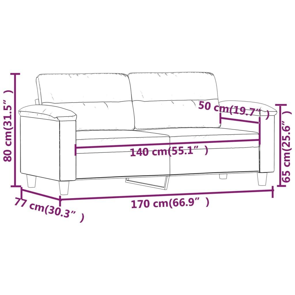 2-Seater Sofa Black 140 cm Faux Leather Price