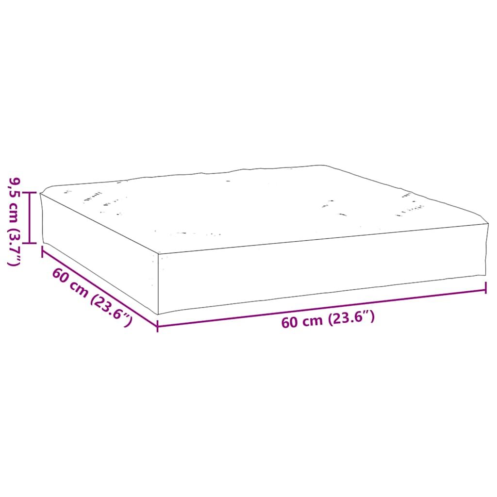 Pallet Cushion Cream 60x60x9.5 cm Oxford Fabric Price