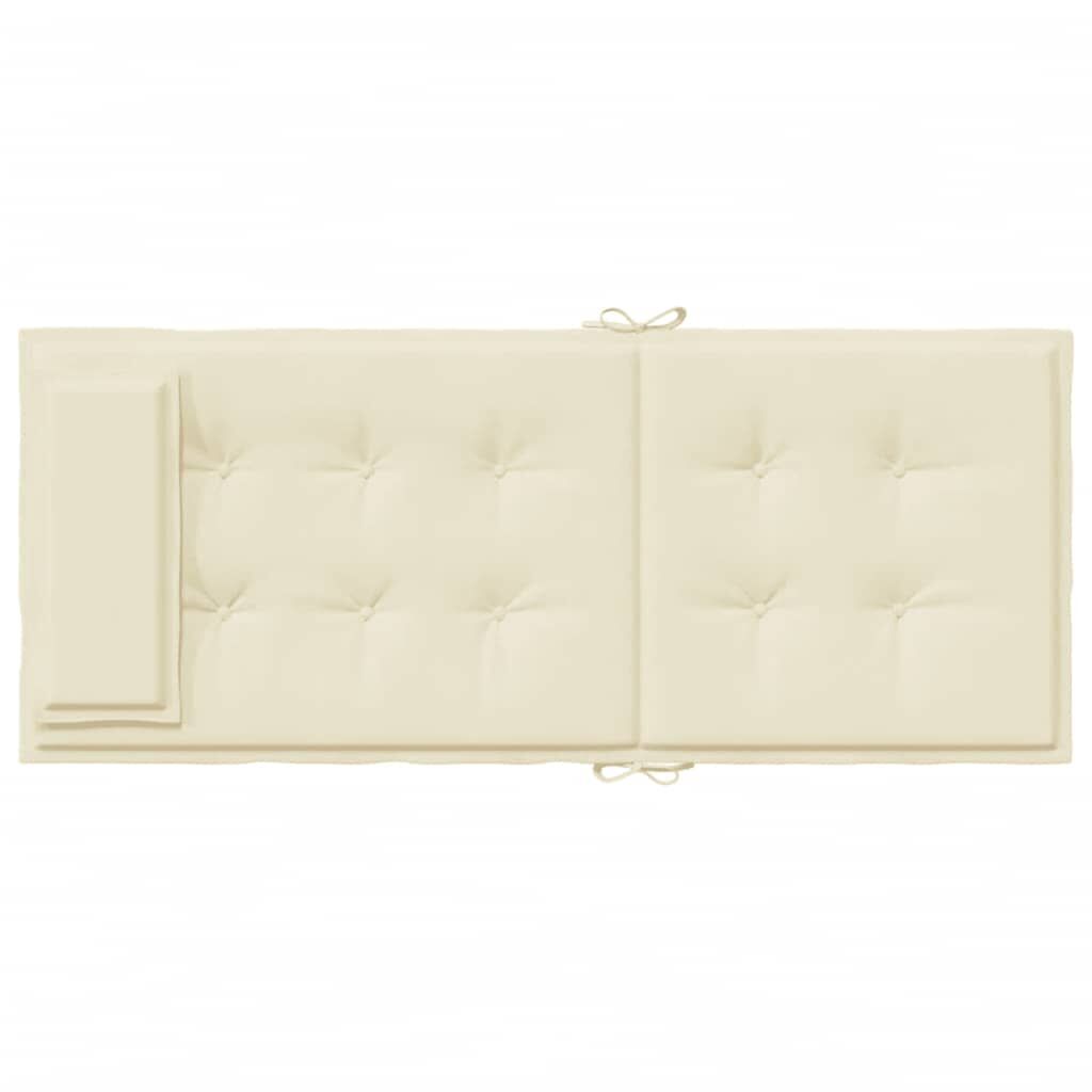 Highback Chair Cushions 6 pcs Cream Oxford Fabric Price