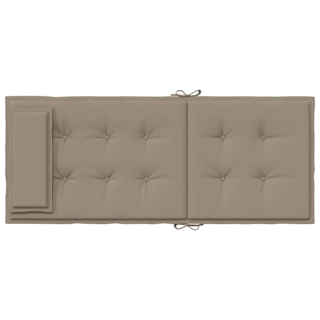 Highback Chair Cushions 6 pcs Taupe Oxford Fabric Price