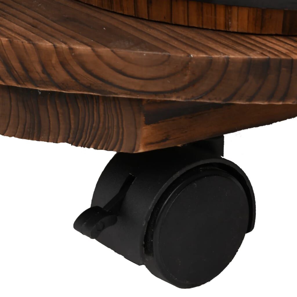 Wheeled Water Fountain with Pump 55x55x80 cm Solid Wood Fir Price