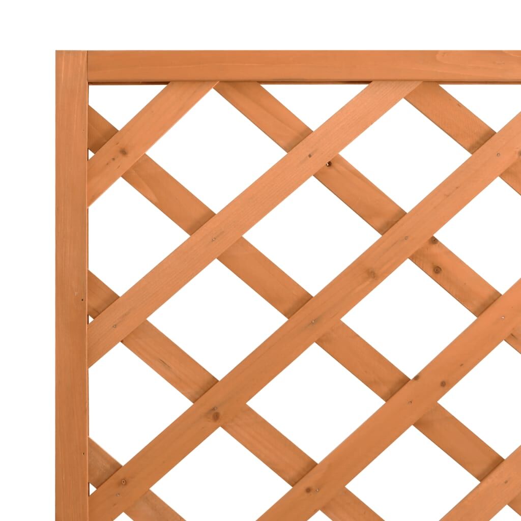 Planter with Trellis Brown Solid Wood Fir Price