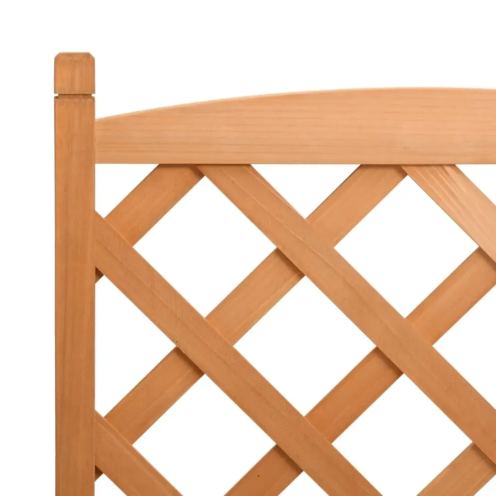 Planter with Trellis Brown Solid Wood Fir Price