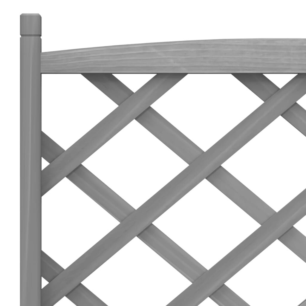 Planter with Trellis Grey Solid Wood Fir Price