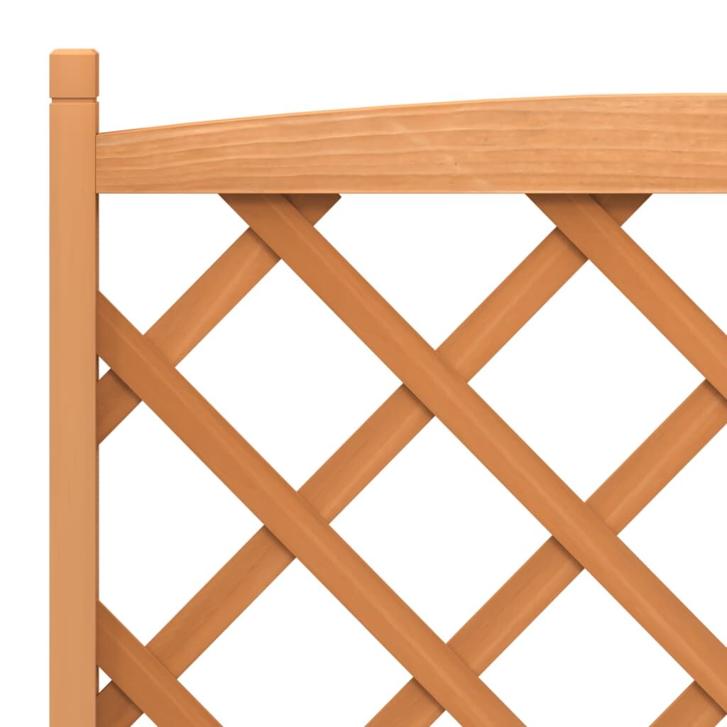 Planter with Trellis Brown Solid Wood Fir Price