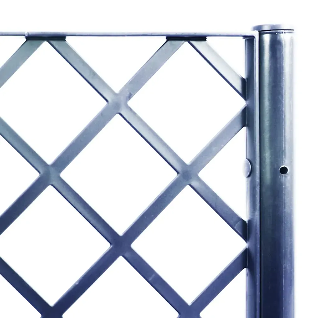 Garden Planter with Trellis Blue Grey 160x40x140 cm PP Price