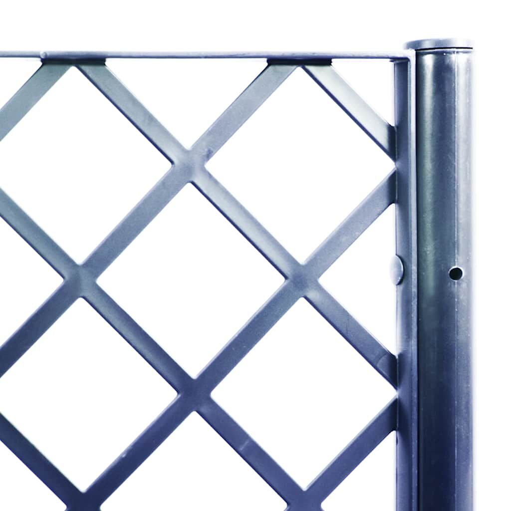 Garden Planter with Trellis Blue Grey 120x40x142 cm PP Price