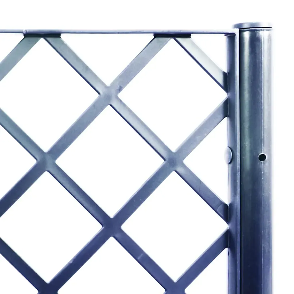Garden Planter with Trellis Blue Grey 120x40x142 cm PP Price