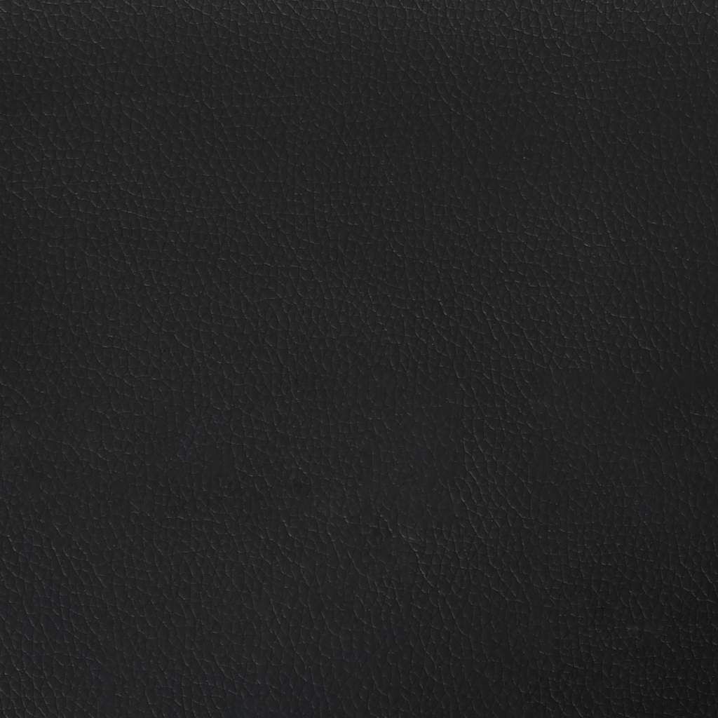 Bench with Backrest Black 112x65.5x75 cm Faux Leather Price