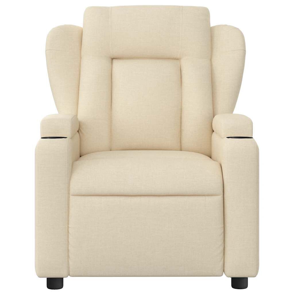 Massage Recliner Chair Cream Fabric Price