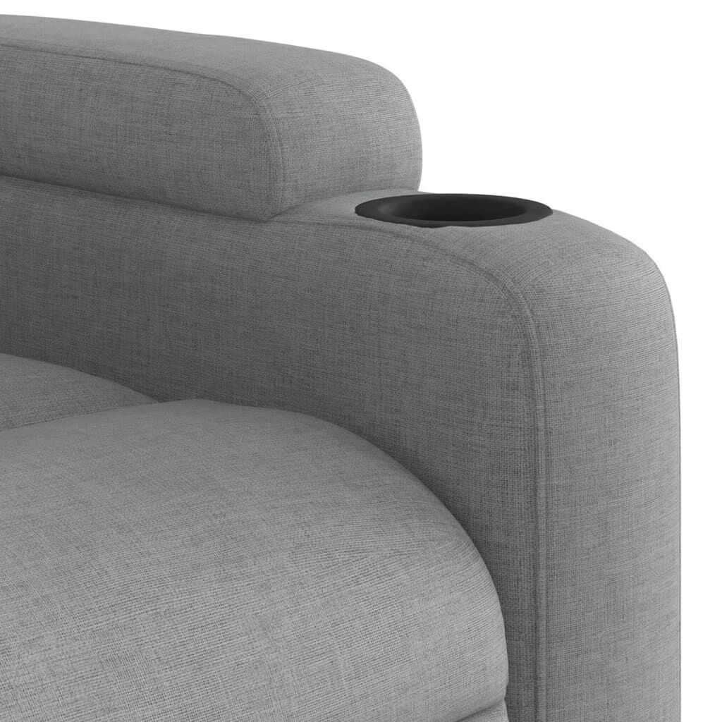 Recliner Chair Light Grey Fabric Price