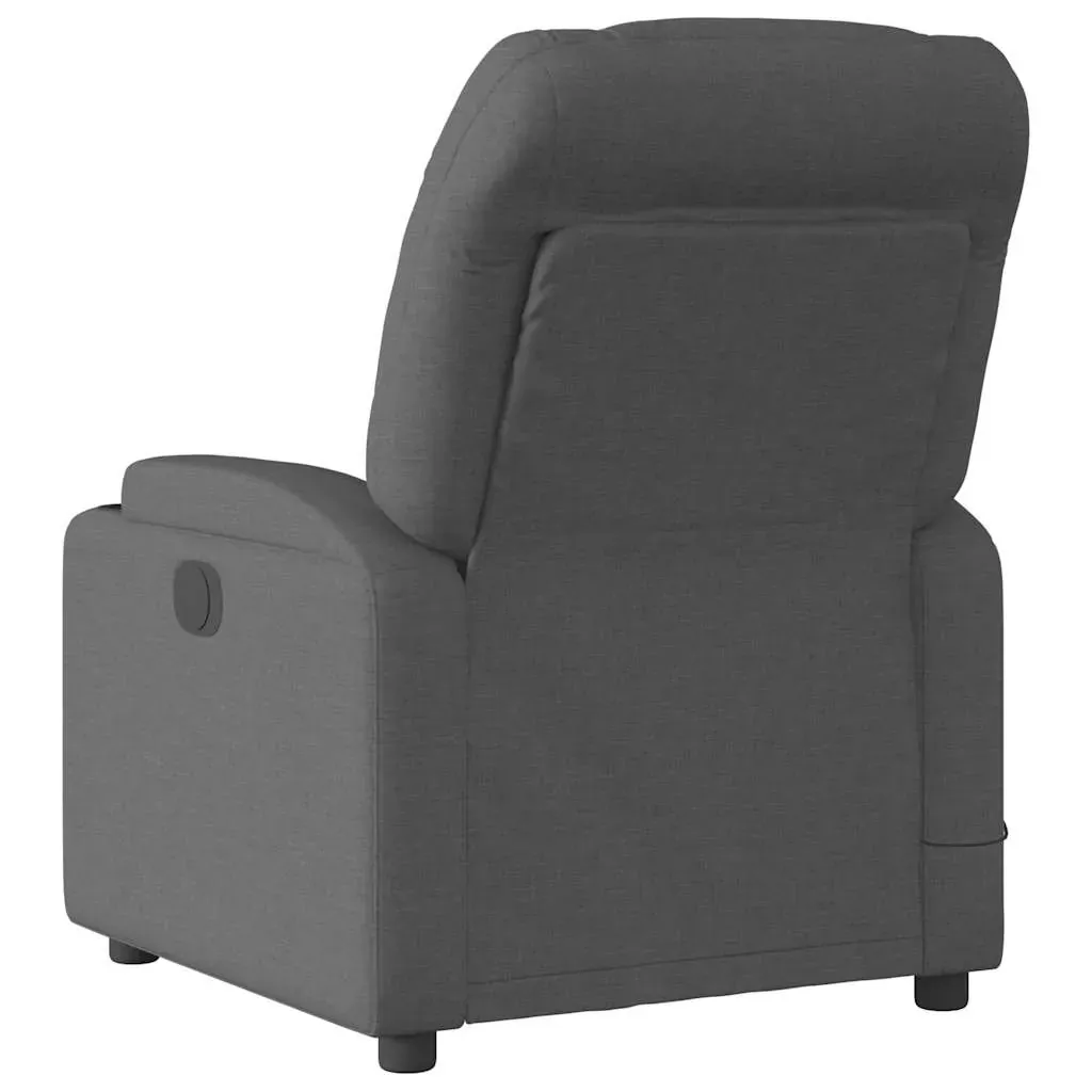 Massage Recliner Chair Dark Grey Fabric Price