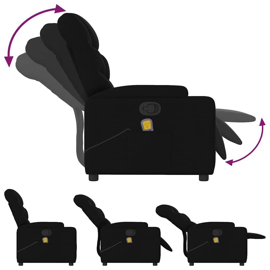 Massage Recliner Chair Black Fabric Price