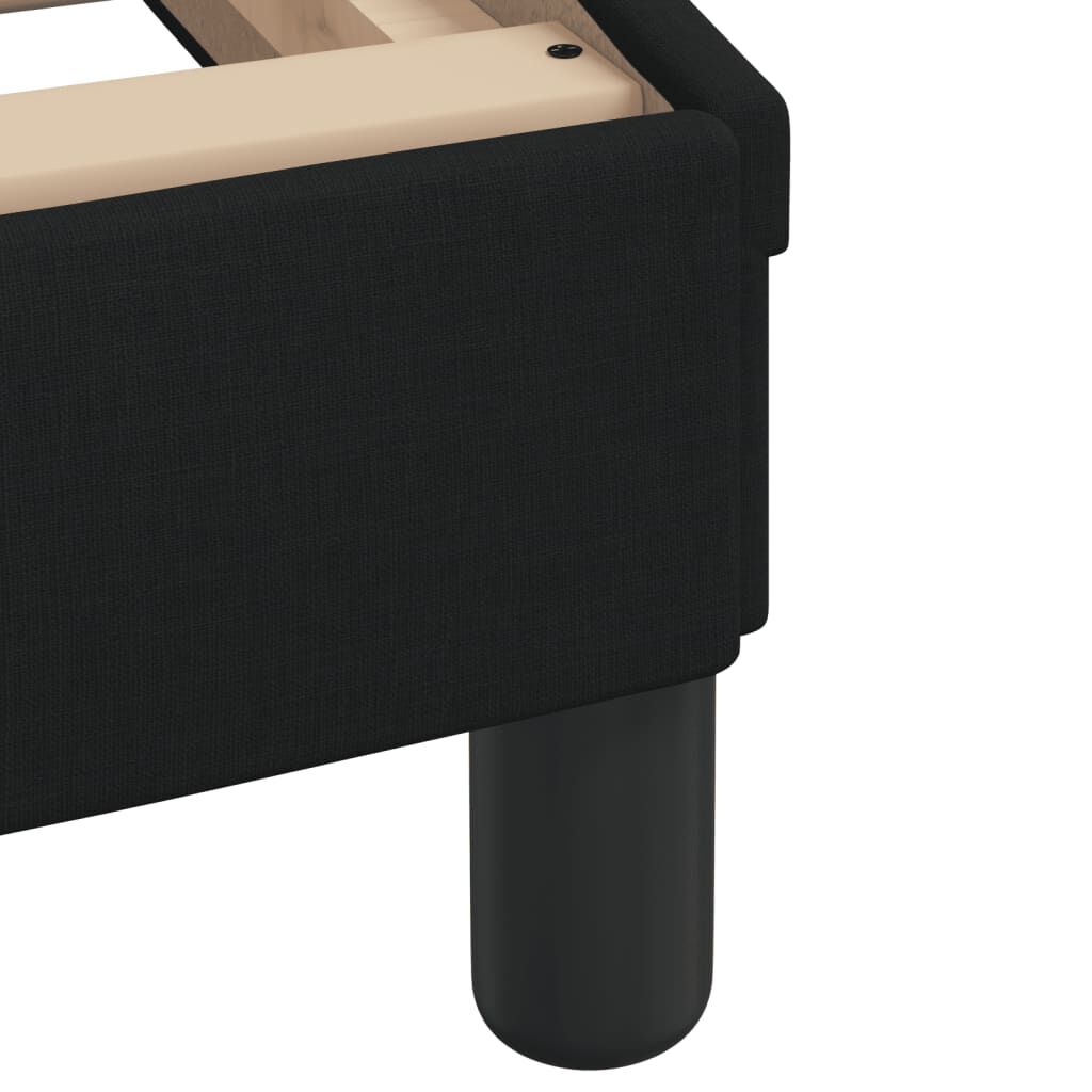 Bed Frame without Mattress Black 107x203 cm King Single Fabric Price