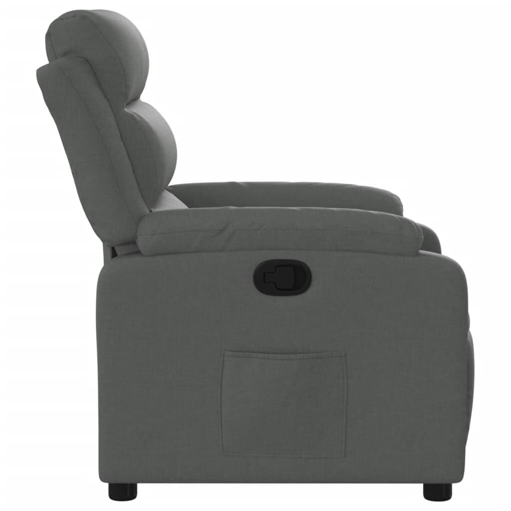Recliner Chair Dark Grey Fabric Price