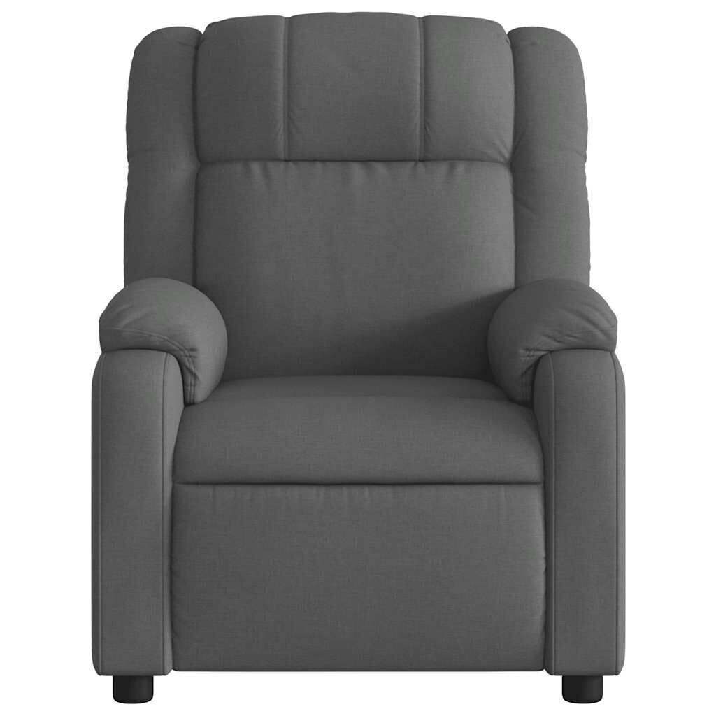 Massage Recliner Chair Dark Grey Fabric Price