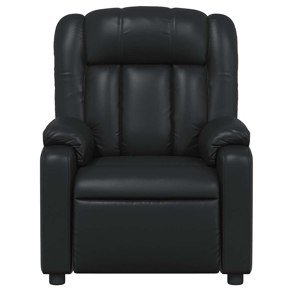 Massage Recliner Chair Black Faux Leather Price