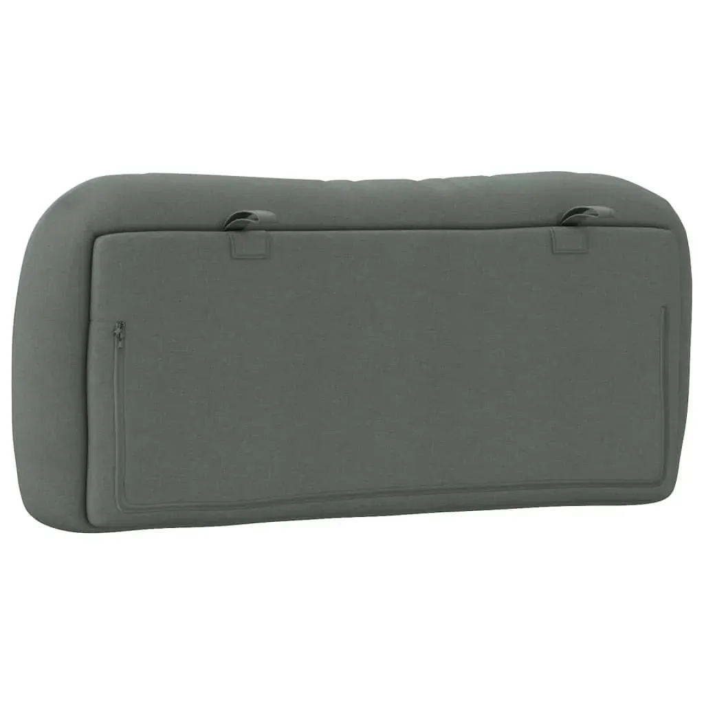 Headboard Cushion "Hvar" Dark Grey 90 cm Fabric Price
