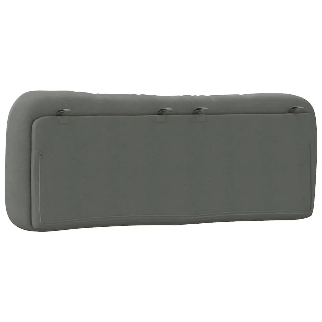 Headboard Cushion "Hvar" Dark Grey 137 cm Double Fabric Price